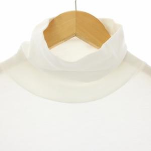 three dots Sanded jersey turtle neck Tシャツ カットソー タートルネック L 白 BN288MY