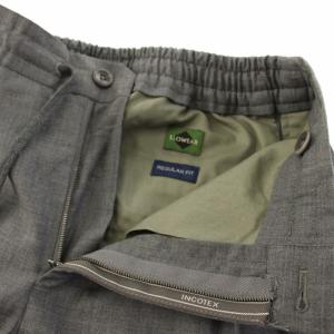 INCOTEX ドローコード付きシャーリングウールパンツ イージーパンツ REGULAR FIT 44 グレー 1TA044