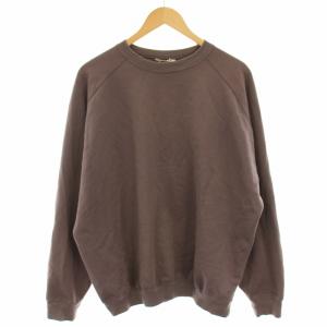 SUPER SOFT SWEAT BIG P/O スウェット トレーナー 長袖 ビッグシルエット 4 茶