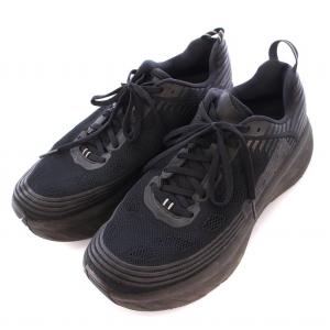 HOKA ONE ONE BONDI 6 ボンダイ6 ローカットスニーカー シューズ 厚底 メッシュ 切替 ロゴ US10 28cm