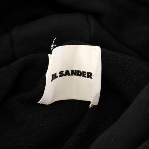JIL SANDER＋ プルオーバーパーカー スウェット 長袖 ストレッチ 無地 M 黒 ブラック /BB