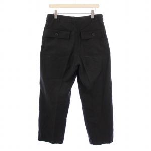 CIOTA スビンコットンバックサテンベイカーパンツ スラックス ボタンフライ 5 黒 ブラック PTLM-109M