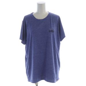 ウィメンズキャプリーンクールデイリーグラフィックシャツ Tシャツ カットソー プリント 半袖 L 青 ブルー