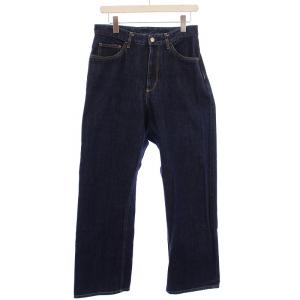 JAPAN DENIM デニムパンツ ジーンズ ジップフライ ロゴパッチ レザーパッチ 牛革 1 インディゴ