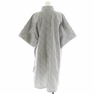 Max Mara シャツワンピース 総柄 半袖 ひざ丈 36 白 ホワイト 黒 ブラック 122126926 /AN21