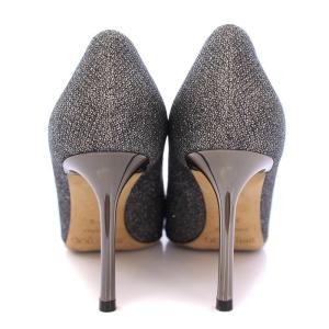 JIMMY CHOO パンプス ポインテッドトゥ ハイヒール グリッター ラメ 35.5 シルバーカラー /BB