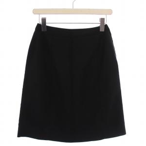 台形スカート ひざ丈 ナイロン 40 黒 /BM