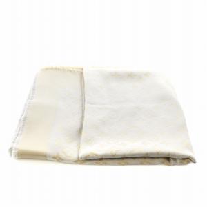 LOUIS VUITTON ショール モノグラムシャイン ストール グレー ゴールド色 M75121