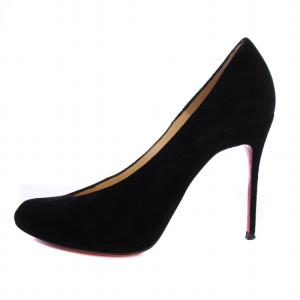 パンプス ハイヒール スエード 37 黒 /BM