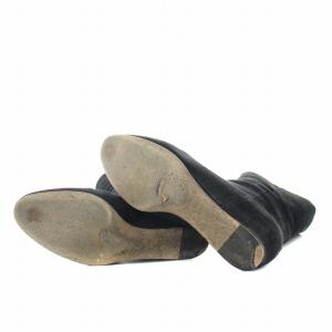 JIMMY CHOO OXANA ショートブーツ スエード アーモンドトゥ 36 23cm ブラック /NQ