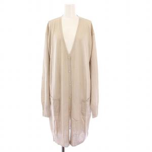 S Max Mara アンサンブルニット ワンピース ひざ丈 カーディガン 長袖 シルクカシミヤ L ベージュ 93660103050