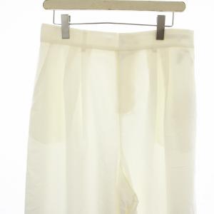 UNTITLED ワイドパンツ イージーパンツ タック 大きいサイズ 44 白 ホワイト AH153-64905JJ /OR