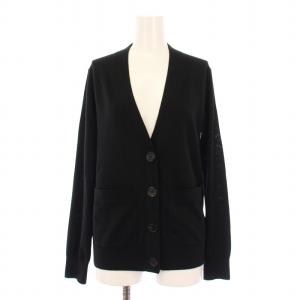 ニットカーディガン ウール S ブラック