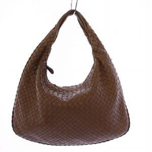 イントレチャート ハンドバッグ レザー ブラウン 115653