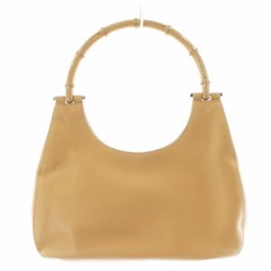 GUCCI バンブー ハンドバッグ ワンショルダーバッグ レザー ベージュ 001・3739 /AN7 OH