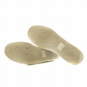 GUCCI GGスプリーム ブルームス スリッポン フラットシューズ フラワーモチーフ レザー 37 23.5cm