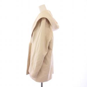 23区 ウールカシミヤビーバー フード付き ショートコート アウター 38 ピンクベージュ SCWONW0504