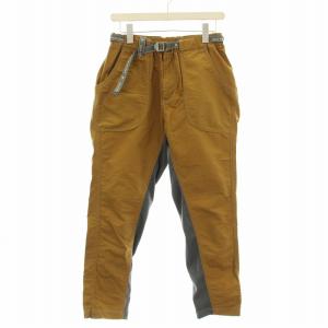 60/40 クロス ベルテッド リブパンツ 574-2252337 ナイロン M 茶 グレー /G