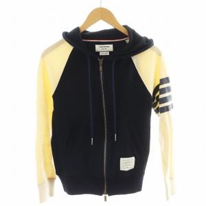 パーカー ジップアップ ウール 1 アイボリー 紺 ネイビー MJT017CK9226 /AN23
