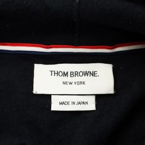 THOM BROWNE パーカー ジップアップ ウール 1 アイボリー 紺 ネイビー MJT017CK9226 /AN23