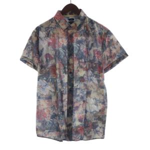 Slim カジュアルシャツ 総柄 半袖 XL マルチカラー 215102475 /RO