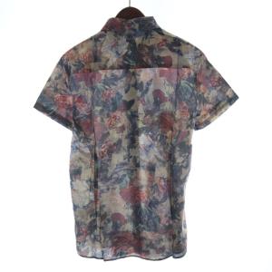 ARMANI JEANS Slim カジュアルシャツ 総柄 半袖 XL マルチカラー 215102475 /RO