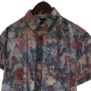 ARMANI JEANS Slim カジュアルシャツ 総柄 半袖 XL マルチカラー 215102475 /RO