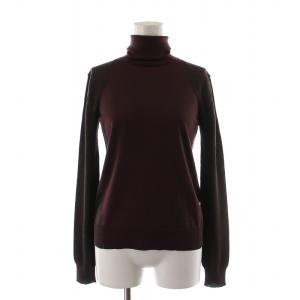 ニット セーター 長袖 タートルネック プルオーバー XS ブラウン /NQ