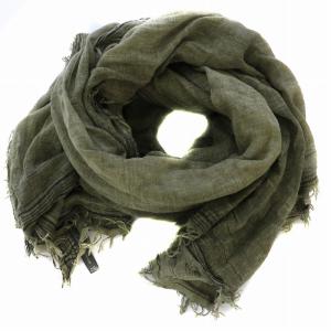 ストール マフラー イタリア製 カーキ /BM