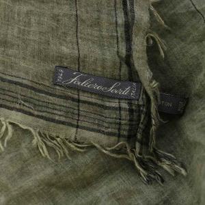 Faliero Sarti ストール マフラー イタリア製 カーキ /BM