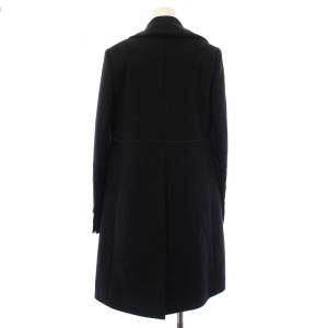 CARVEN チェスターコート アウター ロング丈 ウール 34 黒 ブラック /BB