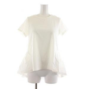 Tシャツ 半袖 フリル ペプラム 36 ホワイト YCT-219-026 /NQ