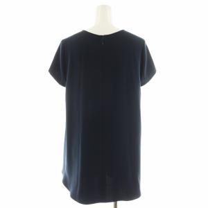 YOKO CHAN YOKOCHAN シャツ ブラウス 半袖 36 紺 ネイビー YEB-317-003 /AN31