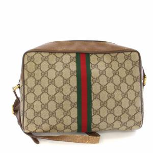 GUCCI オールドグッチ シェリーライン GG柄 ショルダーバッグ ベージュ 98.02.005 /TK OH