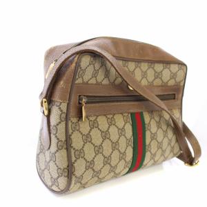GUCCI オールドグッチ シェリーライン GG柄 ショルダーバッグ ベージュ 98.02.005 /TK OH