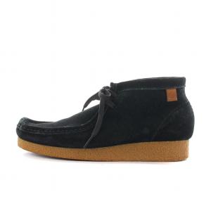 Clarks ワラビーブーツ シューズ スエード スクエアトゥ US8 25.5cm ブラック 15522 /NQ