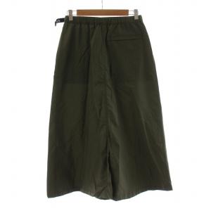 THE NORTH FACE コンパクトスカート フレア ロング ロゴ M カーキ NBW32330 /NQ