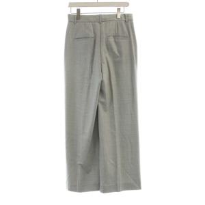 Theory LIGHT SAXONY HW WIDE PANT スラックスパンツ ワイド センタープレス 2 グレー