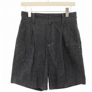 24SS フェードレスデニムバミューダパンツ ハーフパンツ ショートパンツ 38 紺 ネイビー 24030912827020