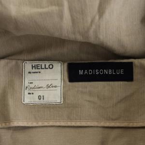 MADISONBLUE フレアスカート ロング丈 コットン 1 ベージュ MB164-6010 /AN30