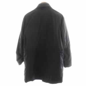 LANVIN コレクション COLLECTION ダウンコート ロング丈 ライナー付き ナイロン アウター 48 黒