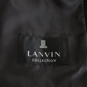 LANVIN コレクション COLLECTION ダウンコート ロング丈 ライナー付き ナイロン アウター 48 黒