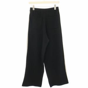 JOURNAL STANDARD 24SS ウォッシャブルトラックパンツ ワイドパンツ ニット ライン 黒 ブラック グレージュ 24080400328210