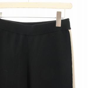 JOURNAL STANDARD 24SS ウォッシャブルトラックパンツ ワイドパンツ ニット ライン 黒 ブラック グレージュ 24080400328210