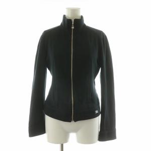 ジップアップジャケット チェック切替 長袖 ハイネック 38 ブラック FC524-184-09 /NQ