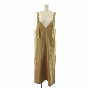 キャミサロペット BEIGE ワンピース ジャンパースカート ジャンスカ ロング 36 ベージュ MA221FA003