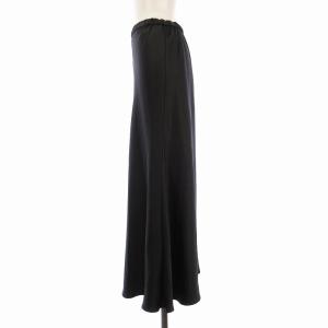 Loungedress GALLARDAGALANTE 24AW サテンマーメイドスカート ロング F 黒 ブラック LDZ1042501A0003 /EE