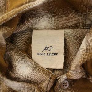 REMI RELIEF L'Appartement別注 25SS CHECK 2WAY SHIRT