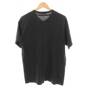 COMME des GARCONS HOMME Tシャツ カットソー Vネック 半袖 黒 /YM