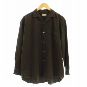 厚手 シャツ L ブラウン